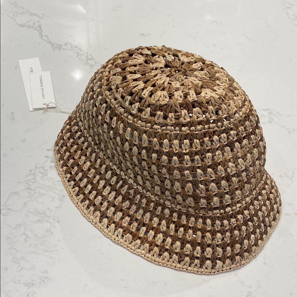 NWT-Loeffler Randall Natural Woven Hat